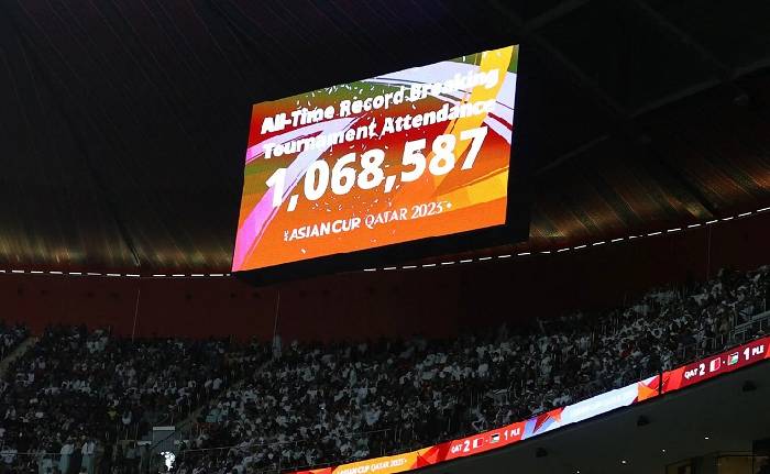 Kỷ lục khán giả đến sân tại Asian Cup được thiết lập sau trận Qatar vs Palestine