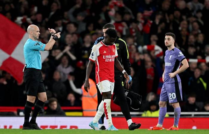 Arsenal lo sốt vó vì thể lực của Saka trước trận đấu với Brighton
