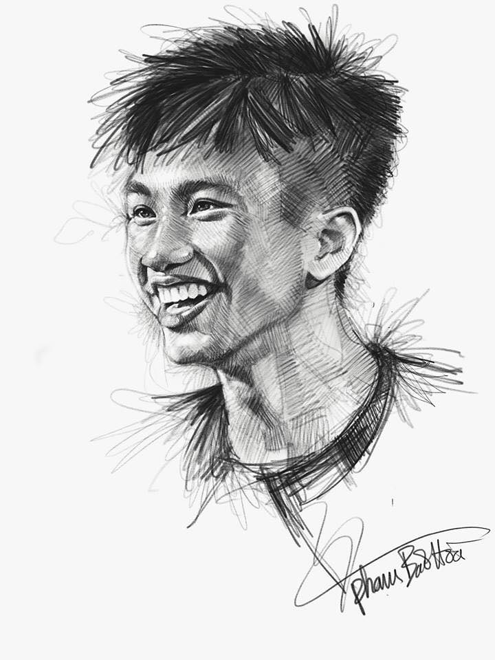 ‘Sốt sình sịch’ với bộ tranh vẽ các tuyển thủ U23 Việt Nam và HLV Park Hang Seo của họa sĩ 8X
